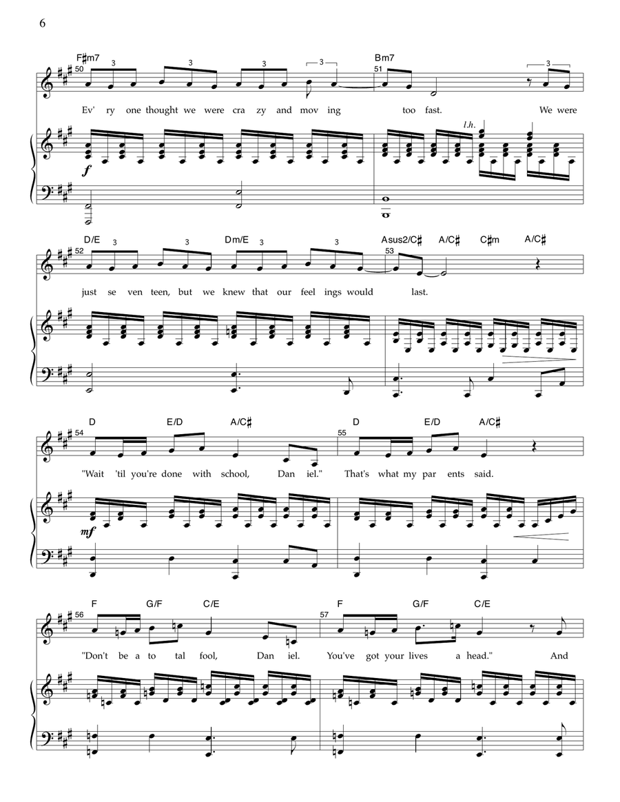 Taking Flight Piano, Vocal scores gallery preview page 6