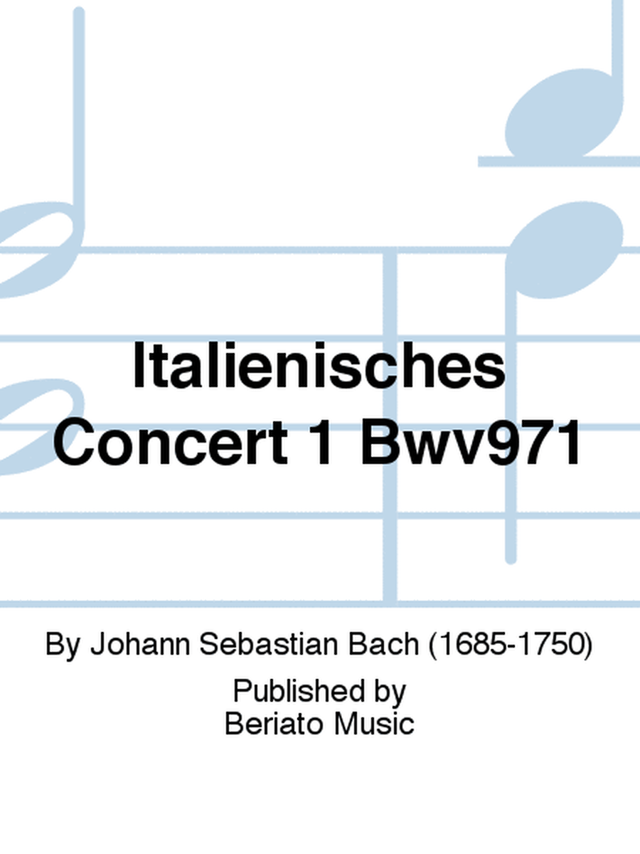 Italienisches Concert 1 Bwv971