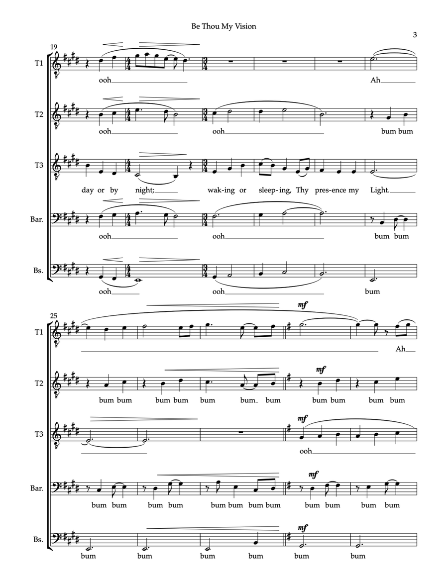 Be Thou My Vision (from “Eventide”) TTBB scores gallery preview page 3