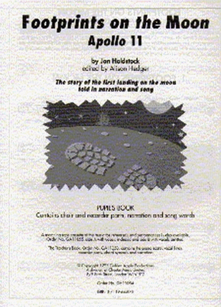 Holdstock Footprints On Moon Pupils Book