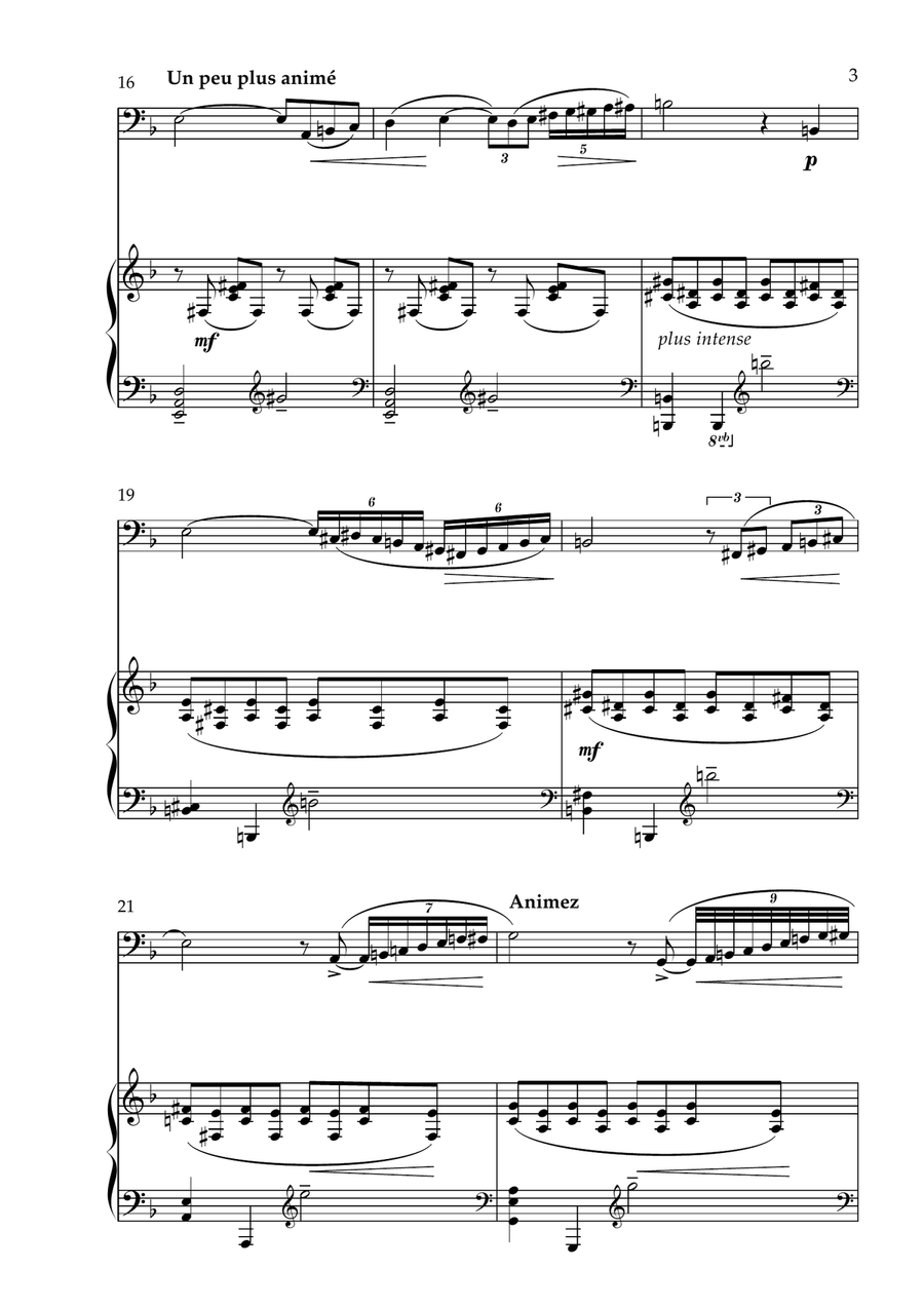 Nocturne Nocturne Double Bass scores gallery preview page 4