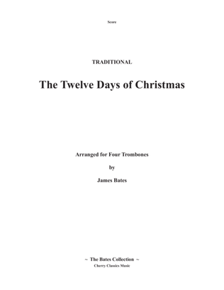 Book cover for The Twelve Days of Christmas for Trombone Quartet