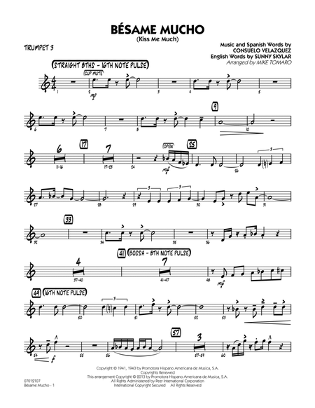 Besame Mucho (Kiss Me Much) - Trumpet 3