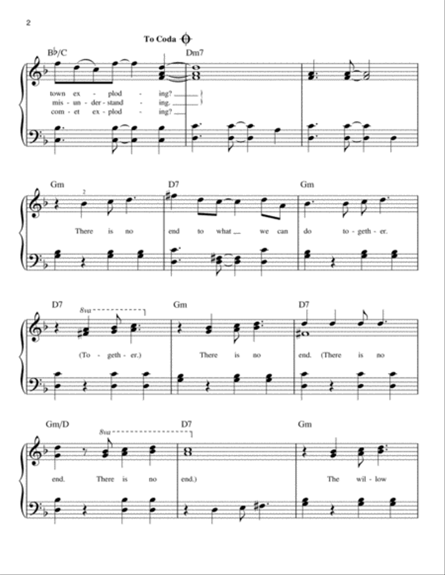 With A Little Luck Easy Piano scores gallery preview page 2
