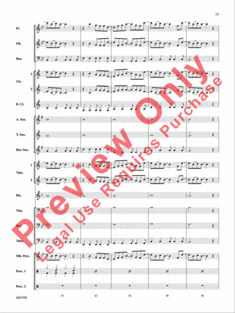 The LEGO Ninjago Movie: Selections from the Motion Picture Soundtrack Concert Band scores gallery preview page 16