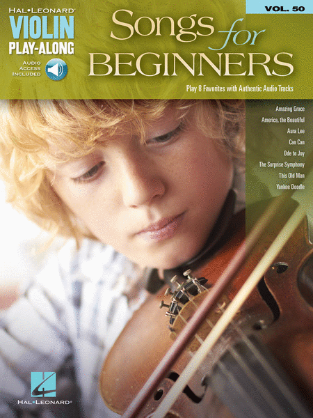 Songs for Beginners (Violin Play-Along Volume 50)