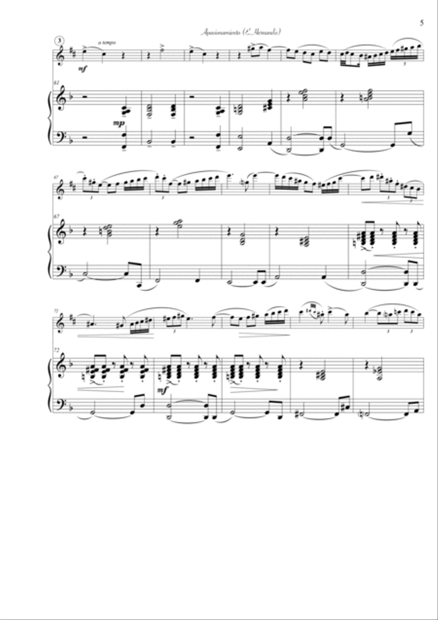 Apasionamiento Woodwind Duet scores gallery preview page 6