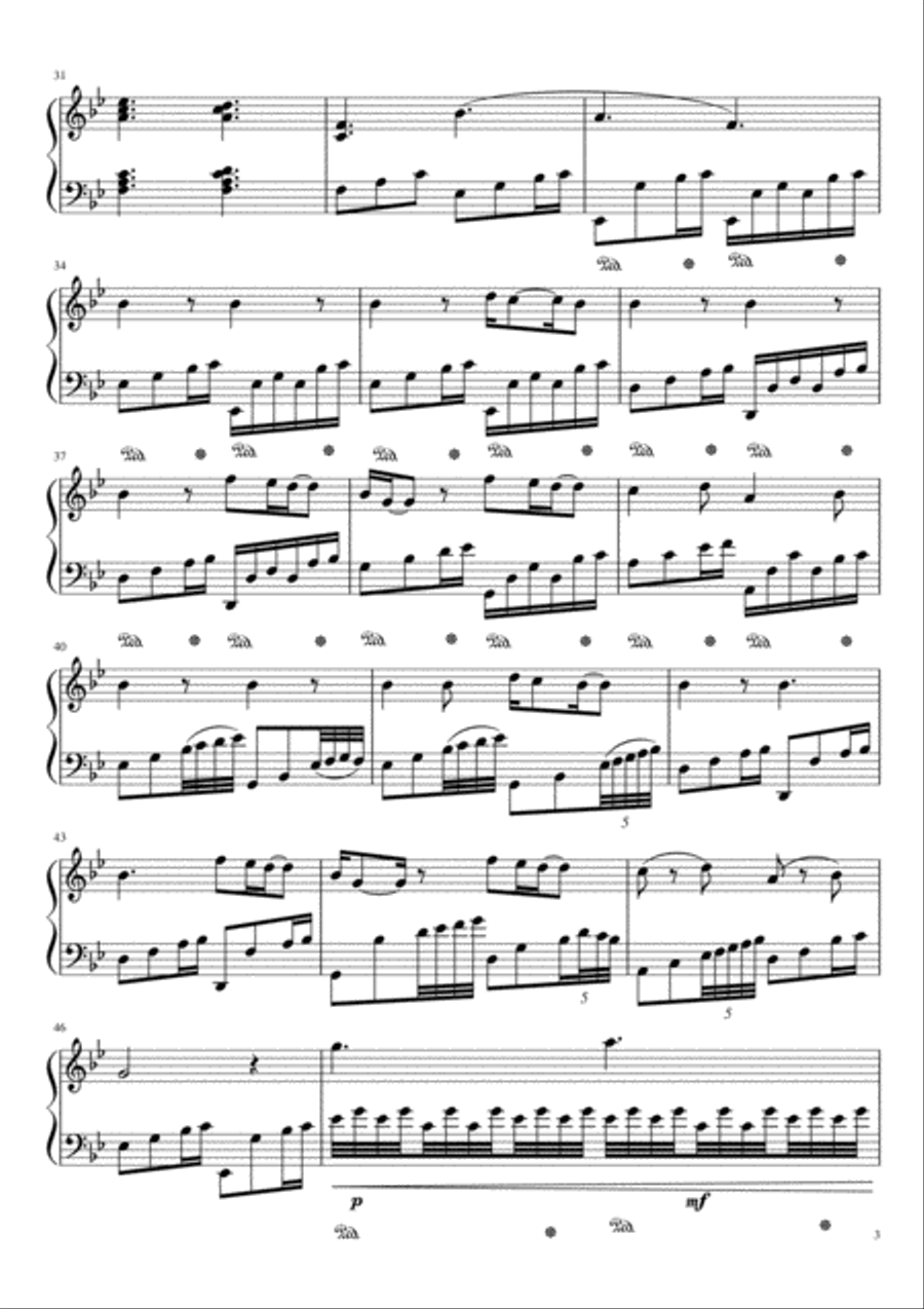 A Thousand Years Piano Solo scores gallery preview page 4