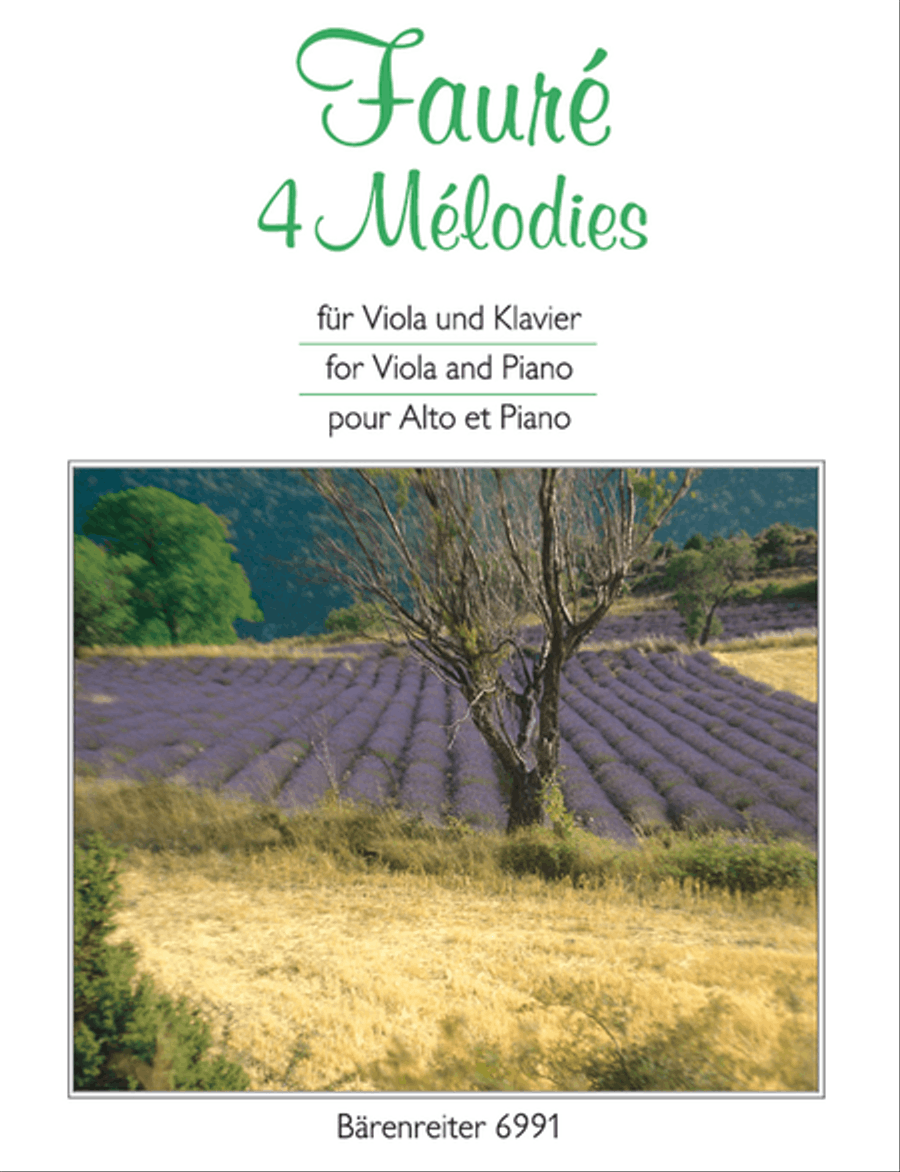 4 Melodies for Viola and Piano Piano Accompaniment scores gallery preview page 1