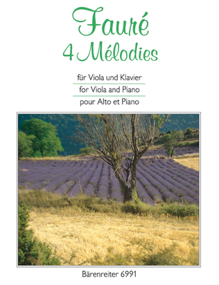 Book cover for 4 Melodies for Viola and Piano