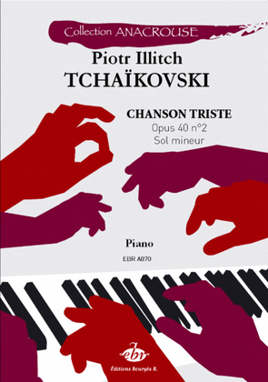 Book cover for Chanson Triste Opus 40 n°2 (Collection Anacrouse)