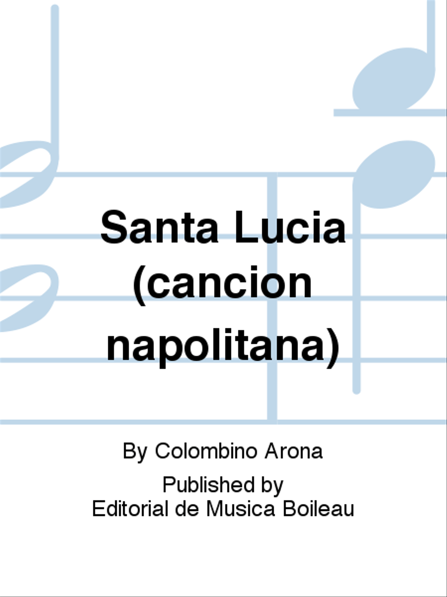 Santa Lucia (cancion napolitana) Voice Solo scores gallery preview page 1
