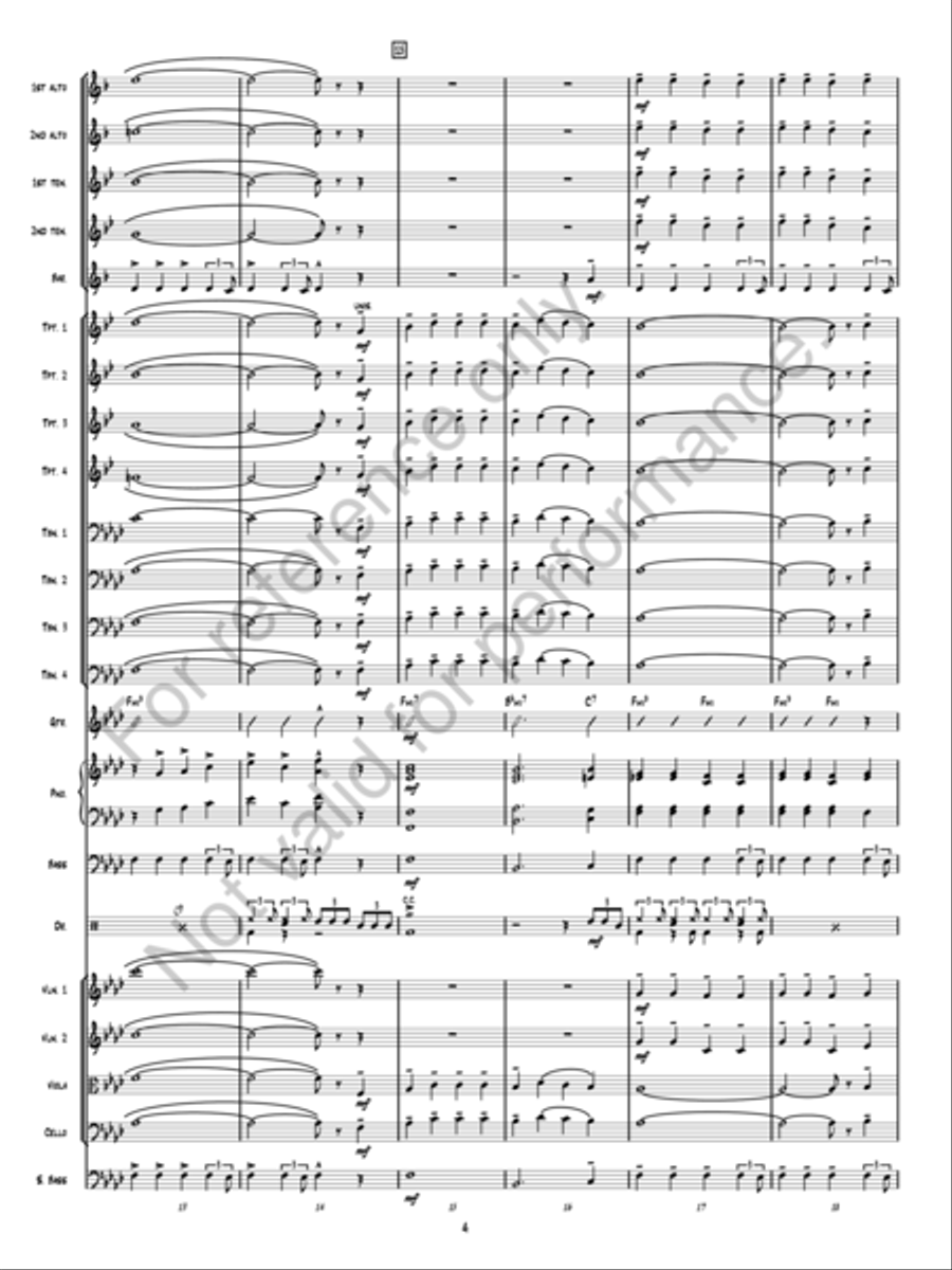 Christmas Fantasy Jazz Ensemble scores gallery preview page 4