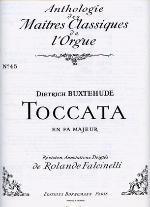 Book cover for Toccata In F Major 'la Grande' (maitres Classiques No.45) (organ)