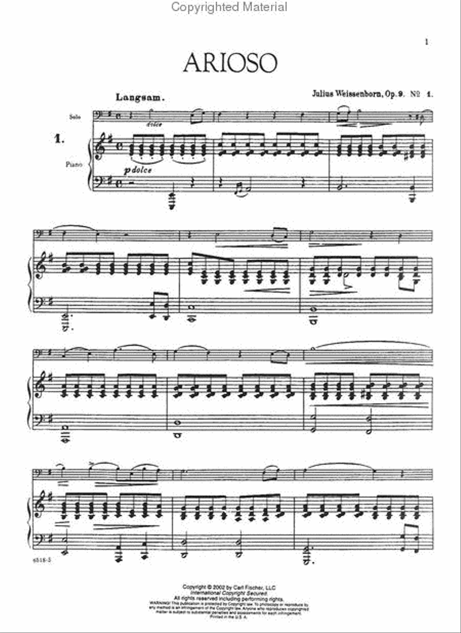 Arioso And Humoreske Bassoon scores gallery preview page 2
