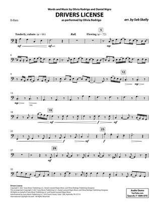 Drivers License (for Brass Quintet) (arr. Seb Skelly) - Eb Bass B.C.