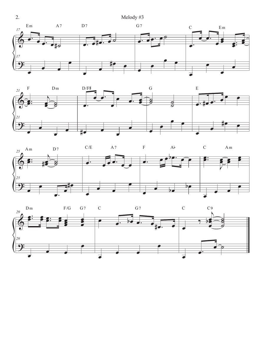 Songs Of Easy Play Jazz Book #1 Piano Solo scores gallery preview page 6