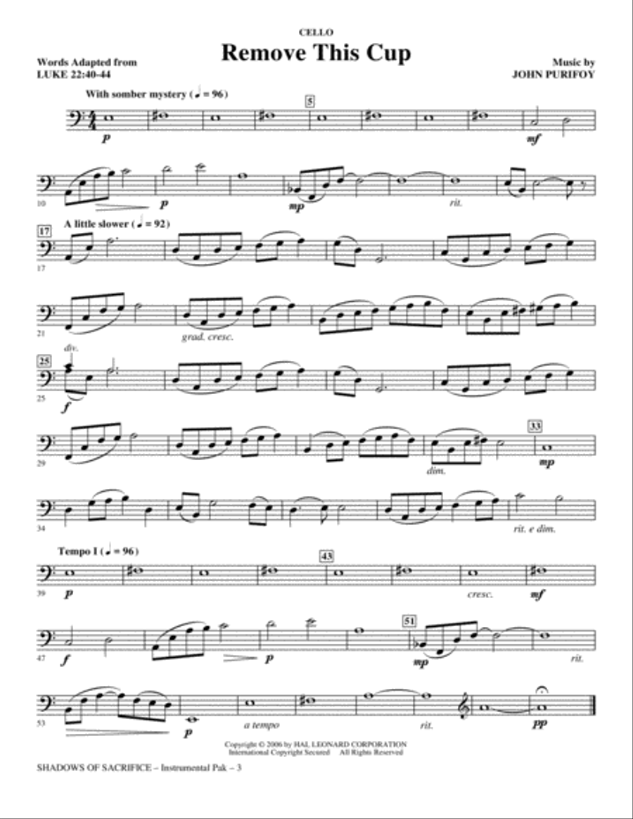 Shadows of Sacrifice - Cello Choir scores gallery preview page 3