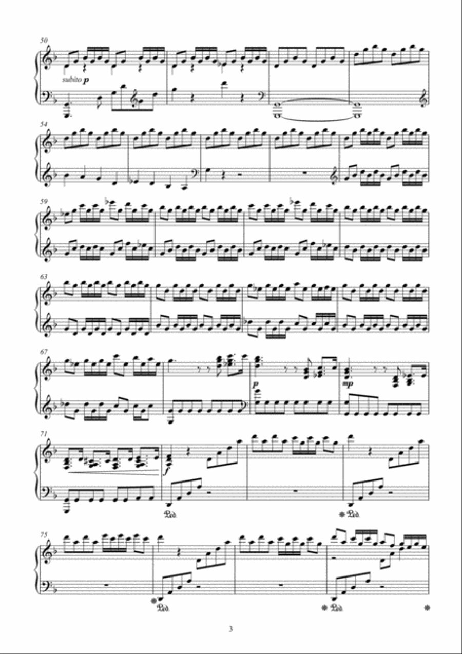 Anja Goller: Piano Sonata d minor / Klaviersonate d-moll Op.4 Piano Solo scores gallery preview page 3