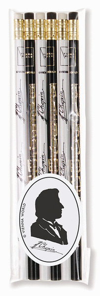 Music pencil set Chopin (set of 6)