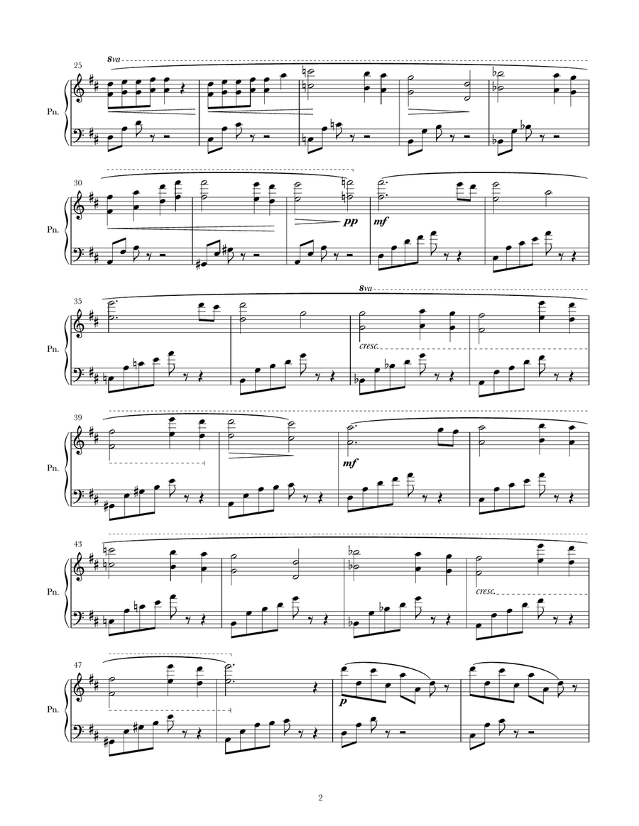 Afterthought Afterthought Piano Solo scores gallery preview page 2