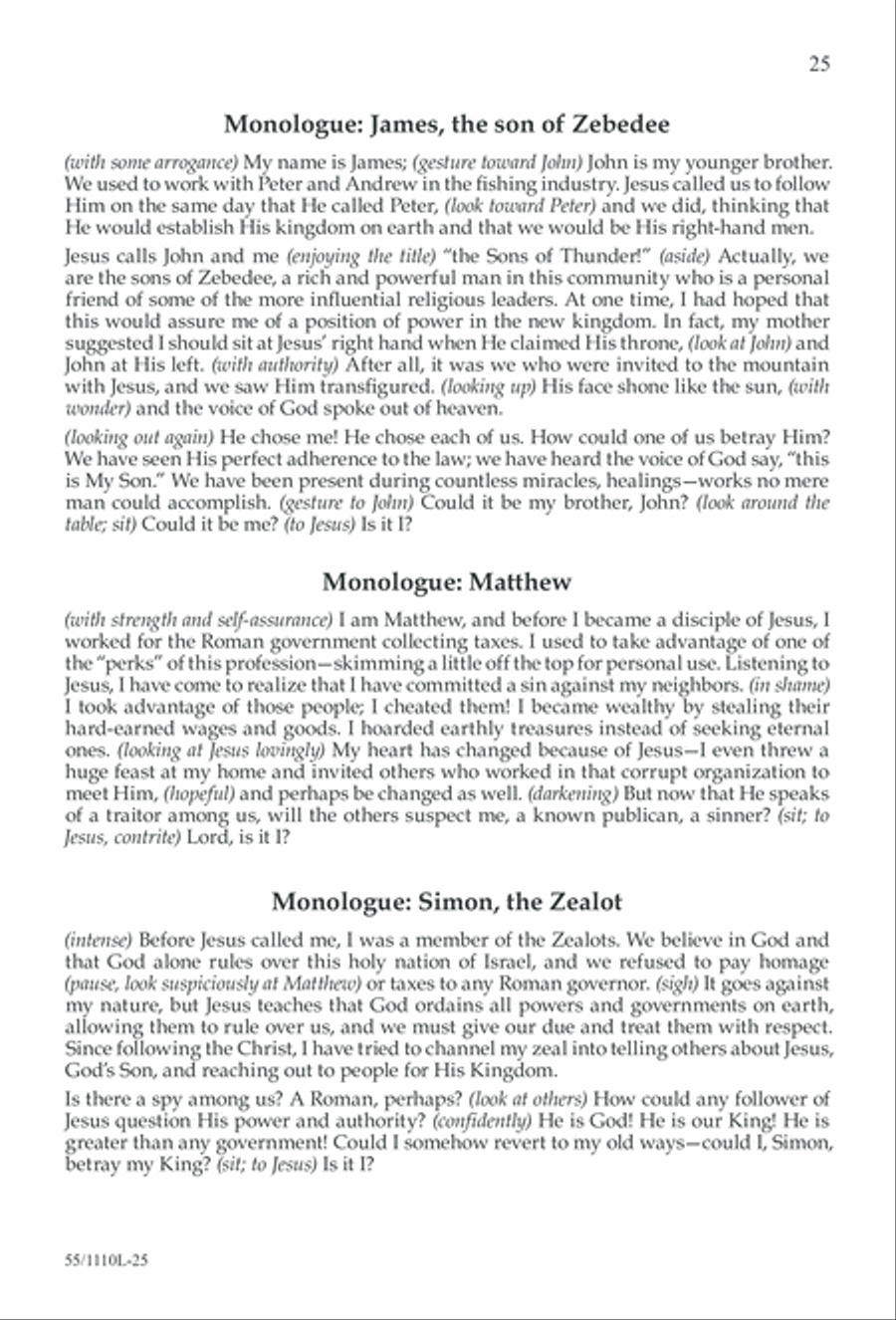 The Living Last Supper 4-Part scores gallery preview page 26