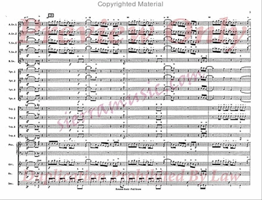 Rooster Parade Big Band scores gallery preview page 6