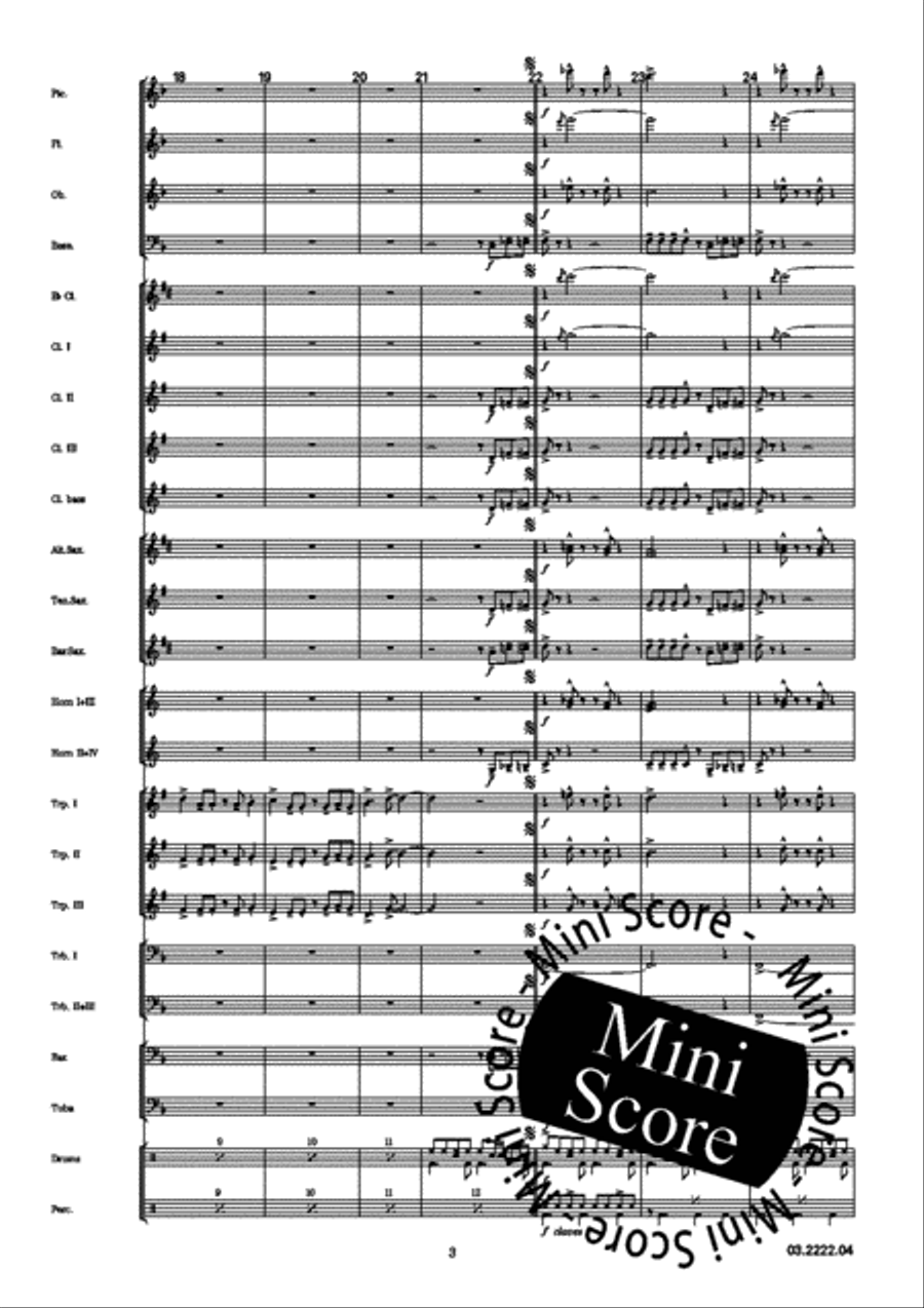 Rock and Go Concert Band scores gallery preview page 7