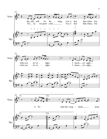 Songbird (Harp & Voice) G major