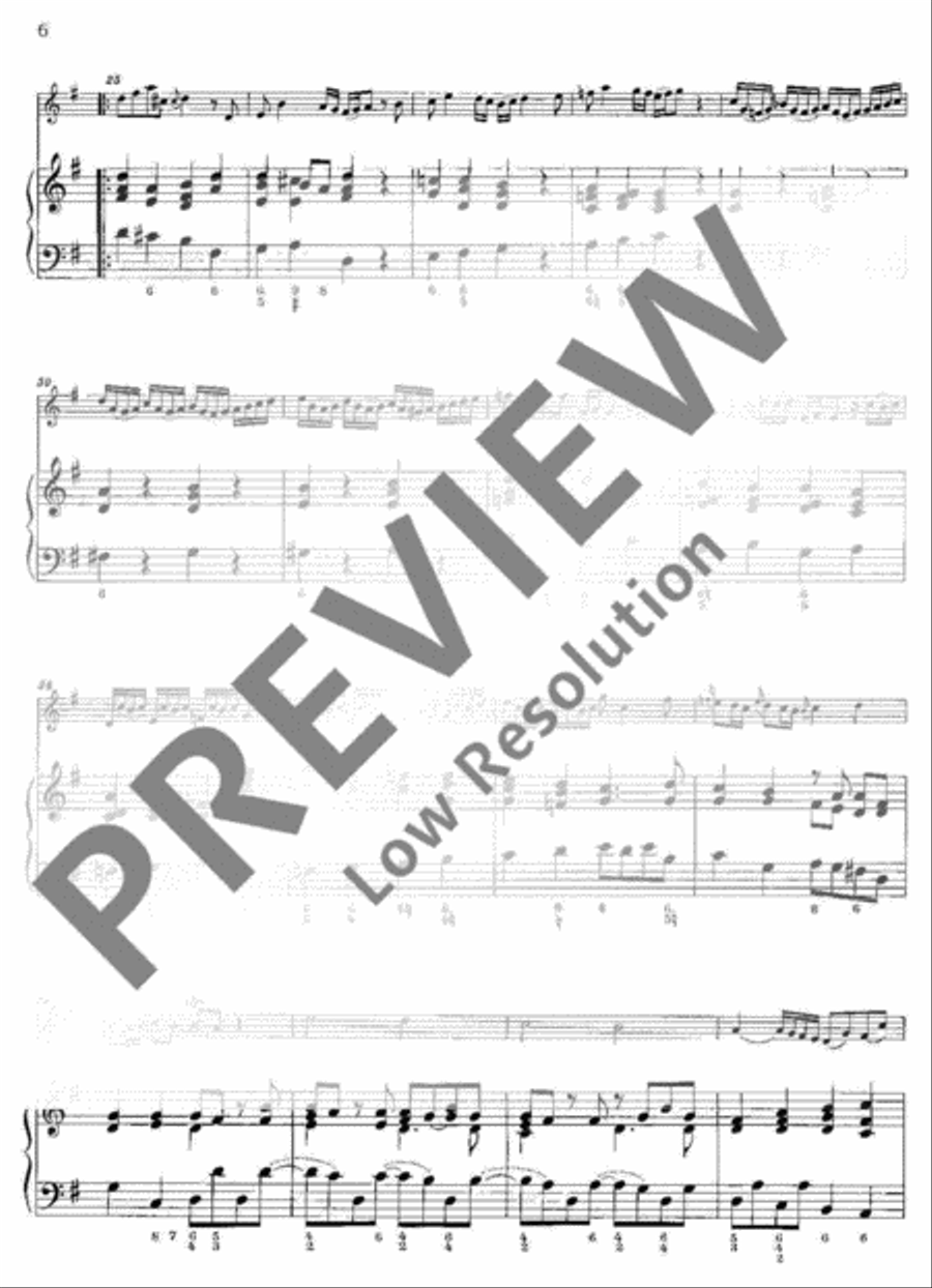 Sonata in G major Sonata in G major Flute scores gallery preview page 7