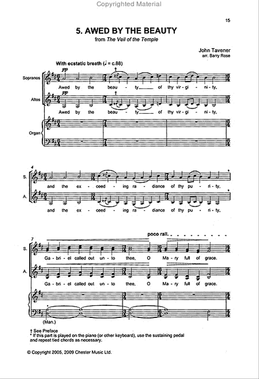 Choral Music for Upper Voices SSA scores gallery preview page 4