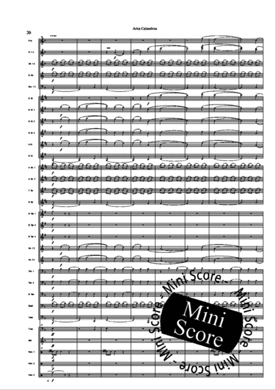 Artis Calambria Artis Calambria Concert Band scores gallery preview page 22
