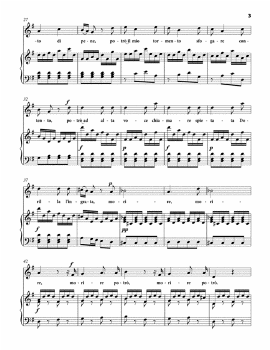 VIVALDI Antonio: Nell'orrido albergo, aria from the cantata 