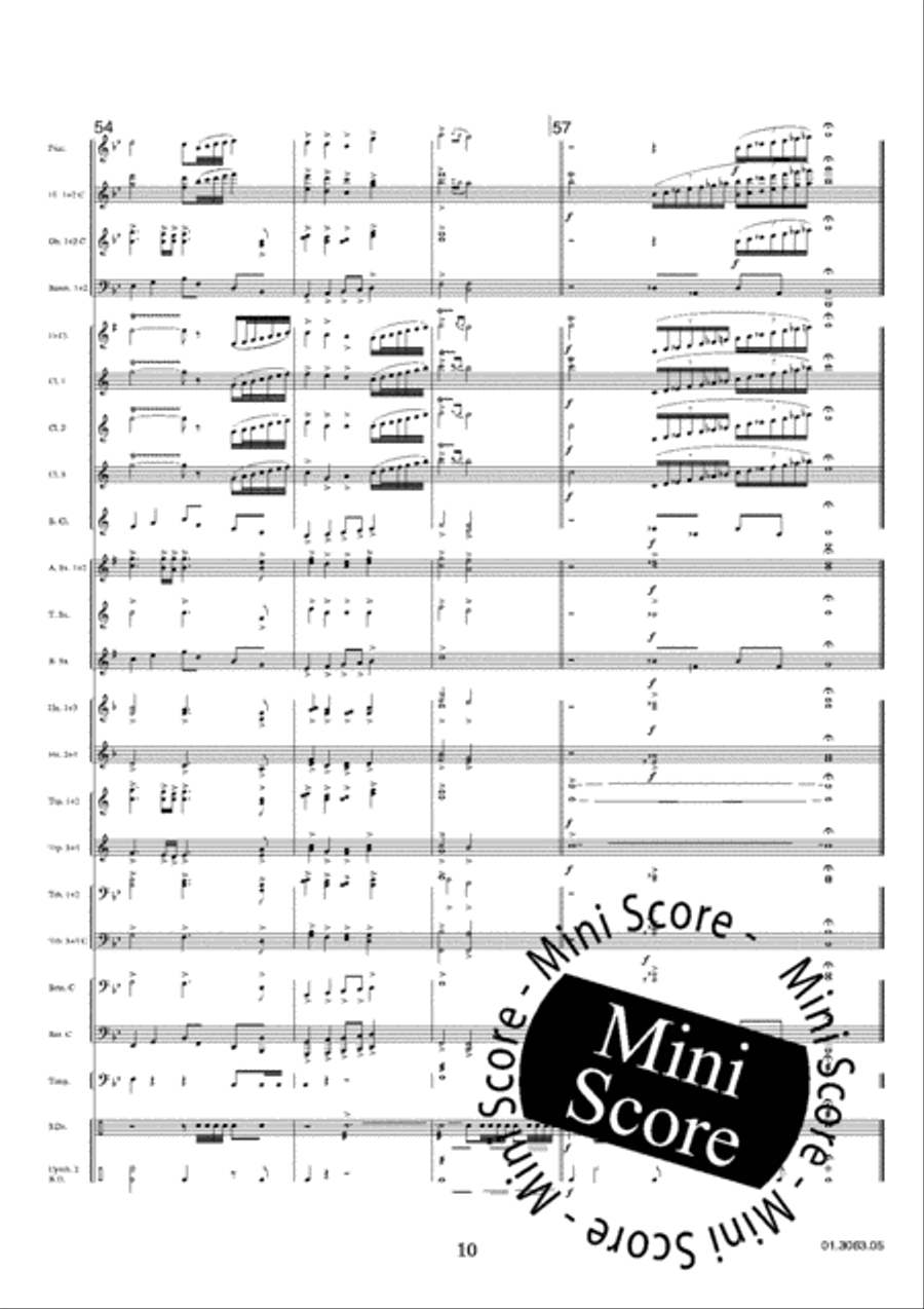 Festive Interlude Concert Band scores gallery preview page 14