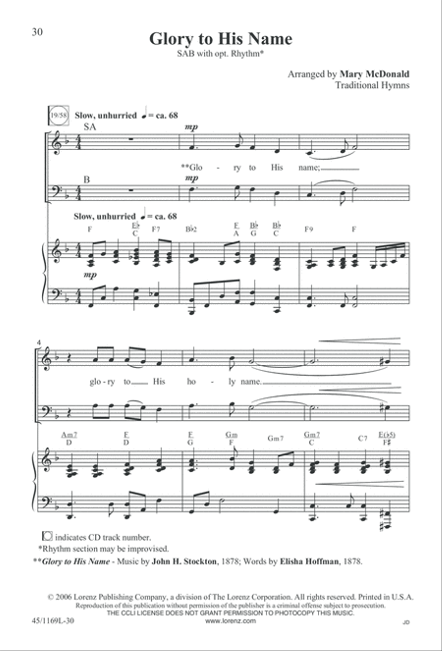 Simply Southern Gospel 3-Part scores gallery preview page 30