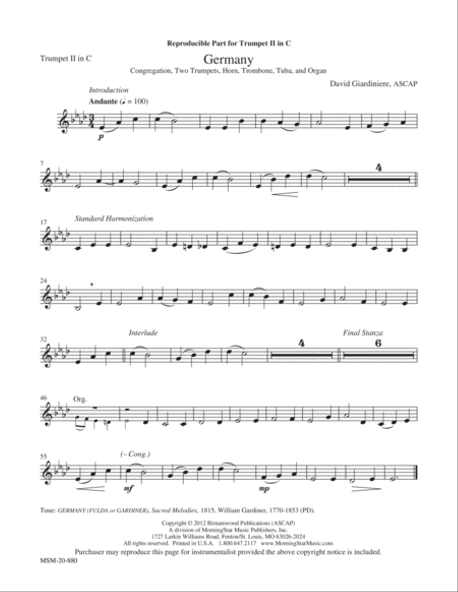 Germany Germany Choir scores gallery preview page 6