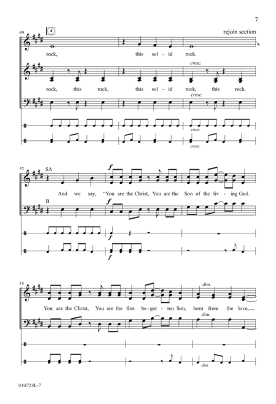Upon This Rock 3-Part scores gallery preview page 7
