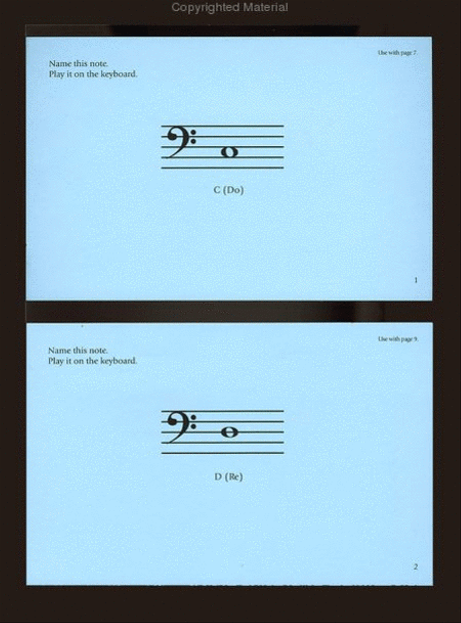 Music for Little Mozarts - Flash Cards For Book 3 Piano Method scores gallery preview page 3