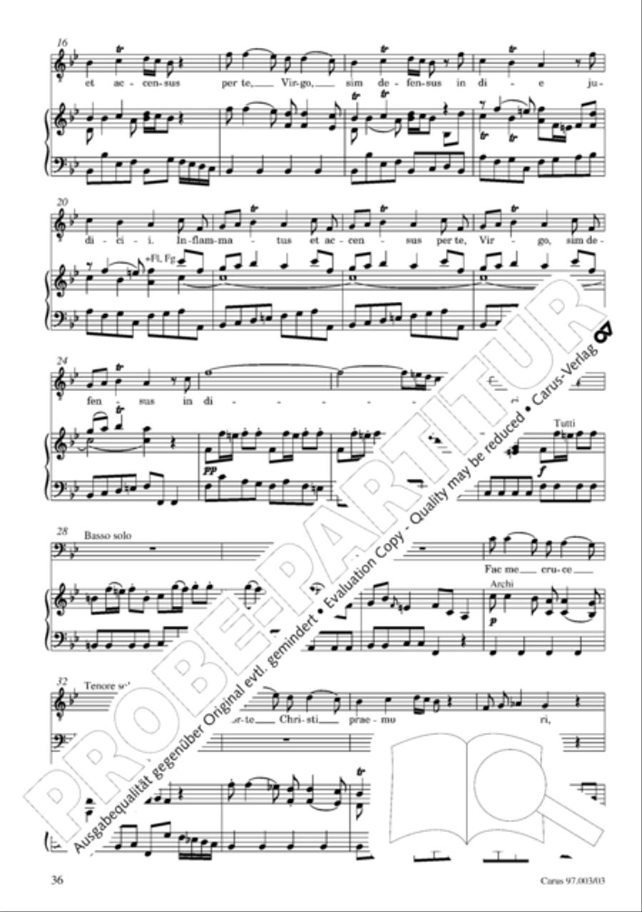 Stabat mater 4-Part scores gallery preview page 37
