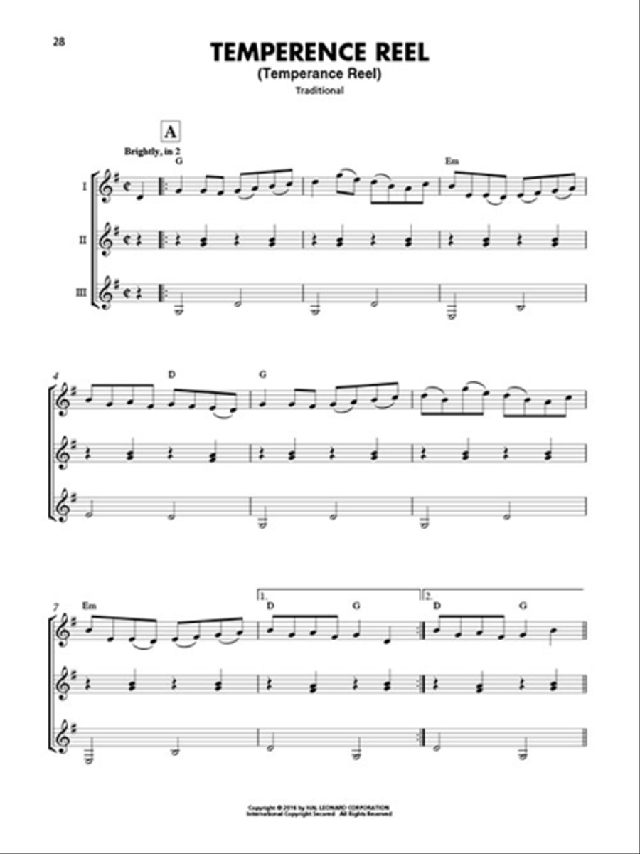 Irish Jigs & Reels Irish Jigs & Reels Guitar Ensemble scores gallery preview page 5