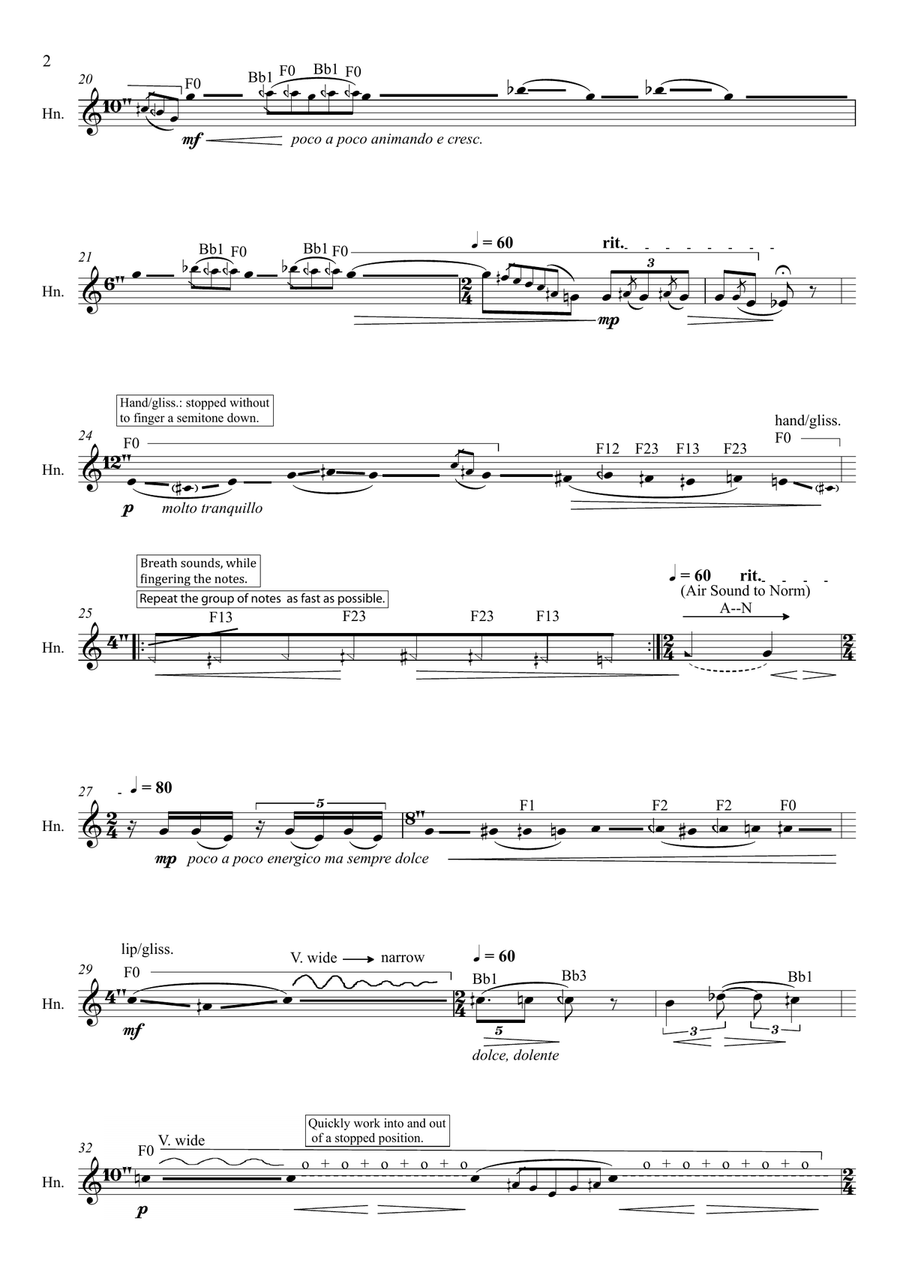 Keras, solo Horn F/Bb Horn Solo scores gallery preview page 5