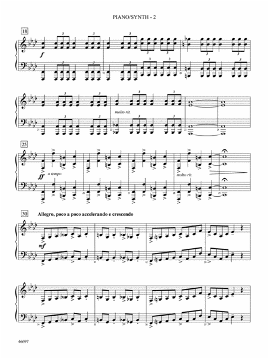 The Mountain: Piano Accompaniment Orchestra scores gallery preview page 2