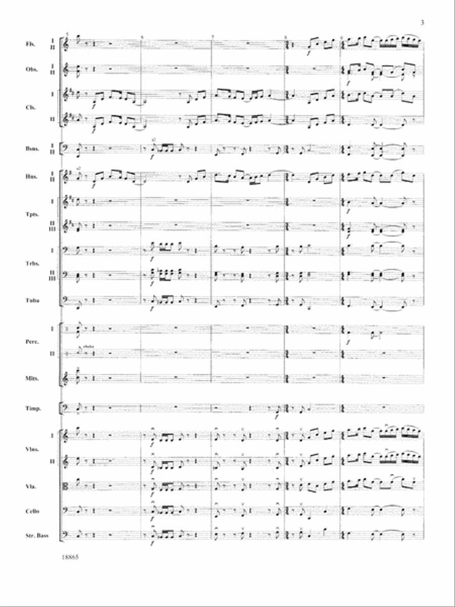 An American Rhapsody: Score Full Orchestra scores gallery preview page 3