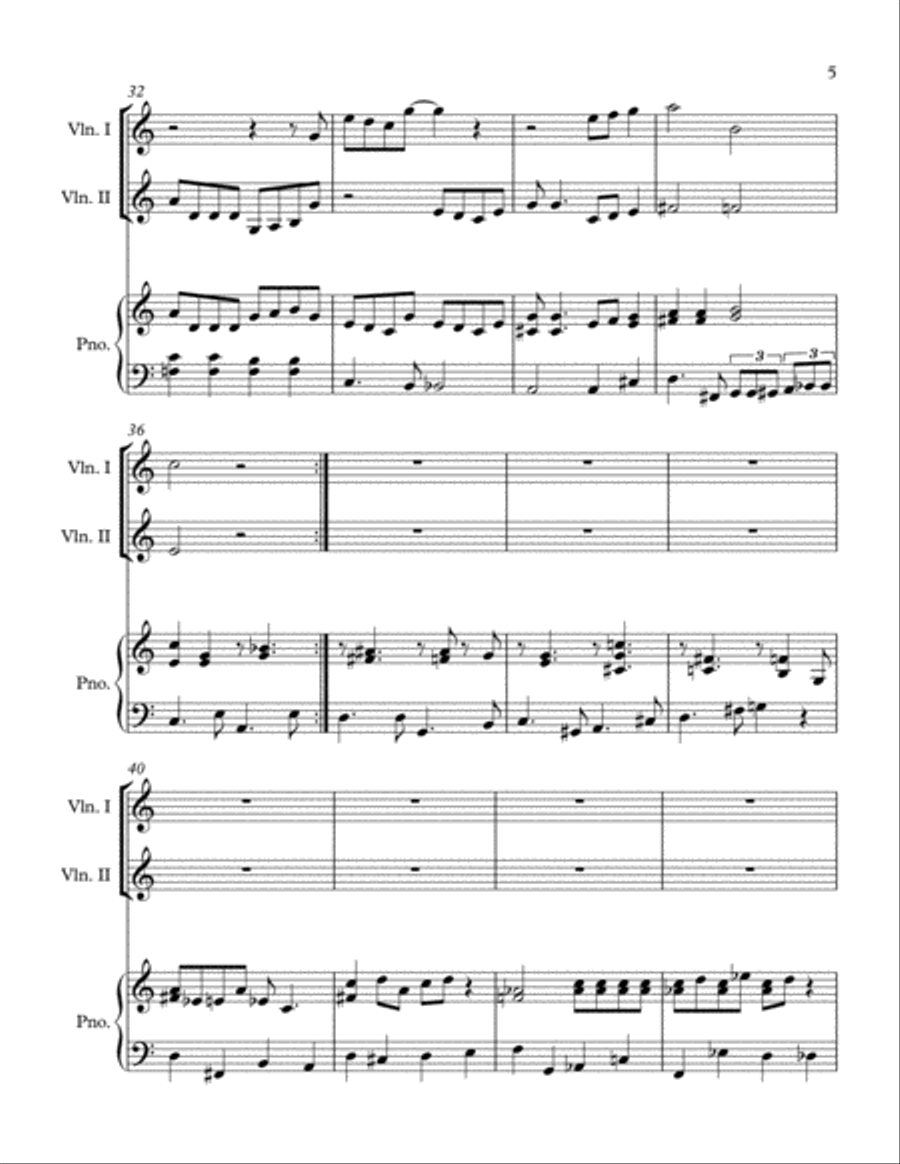 Baby, It's Cold Outside Baby, It's Cold Outside String Duet scores gallery preview page 5