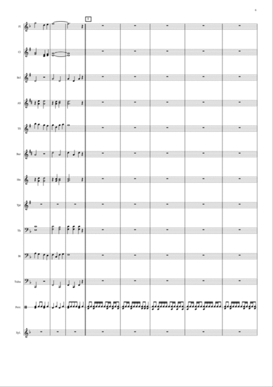 Counterpoint March Concert Band scores gallery preview page 6