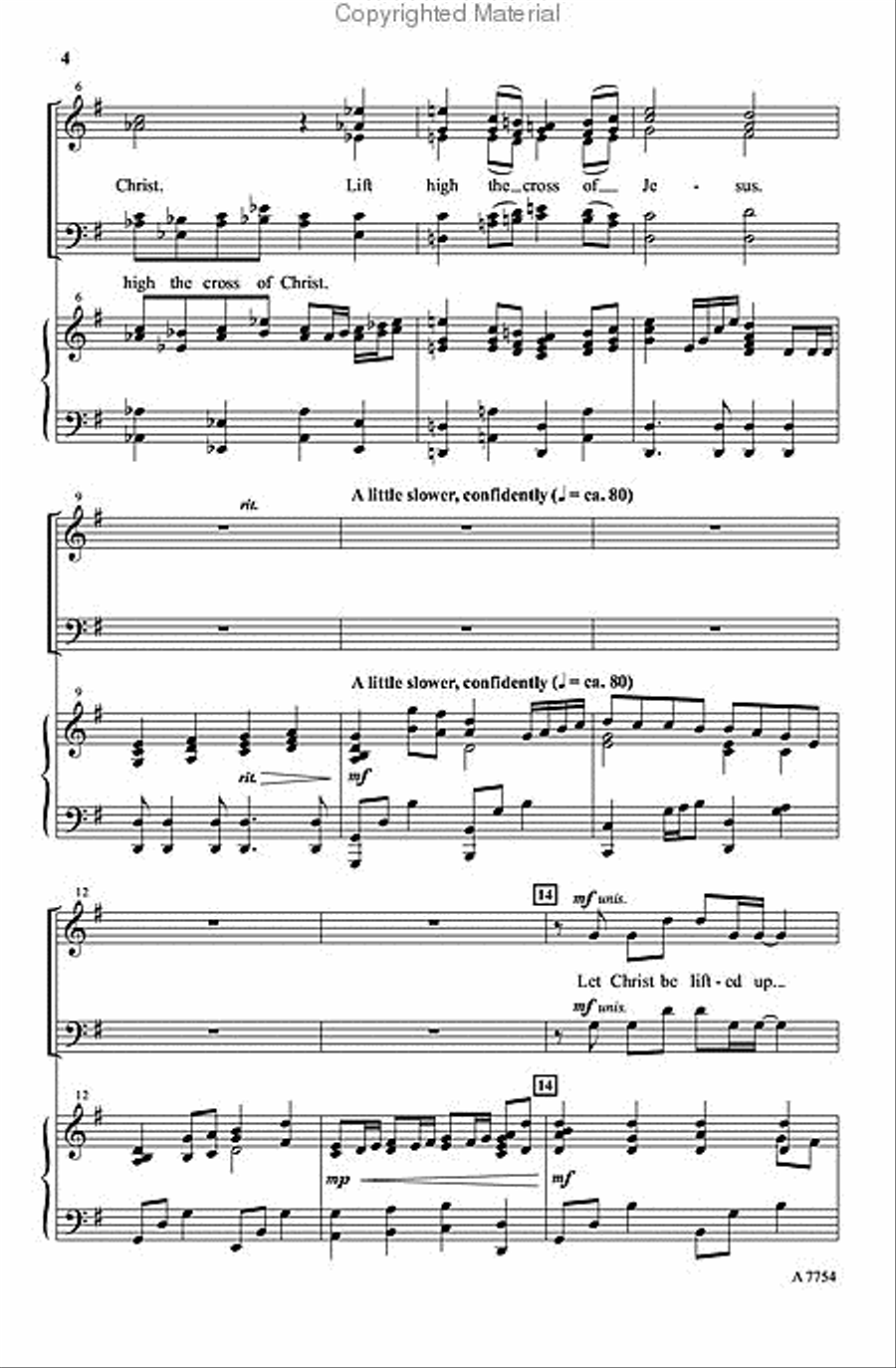 Let Christ Be Lifted Up Let Christ Be Lifted Up 4-Part scores gallery preview page 3