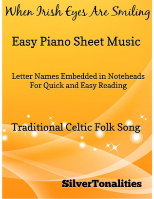 Book cover for When Irish Eyes Are Smiling Easy Piano Sheet Music