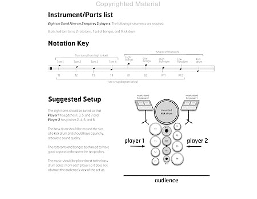 Eight on 3 and Nine on 2 Percussion scores gallery preview page 4