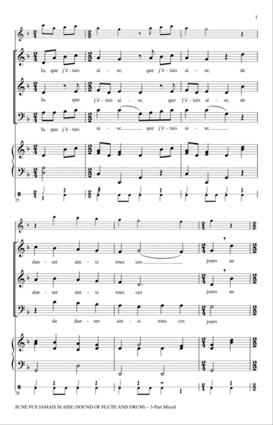 Je Ne Fus Jamais Si Aise 3-Part scores gallery preview page 5