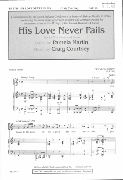 His Love Never Fails image number null
